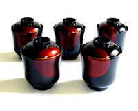 小吸物椀 日月白檀 5客セット