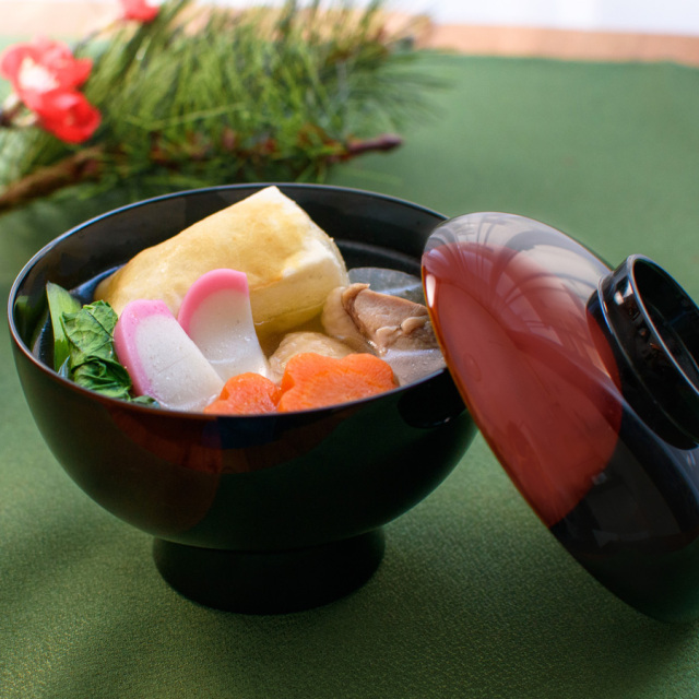 雑煮椀 日月白檀