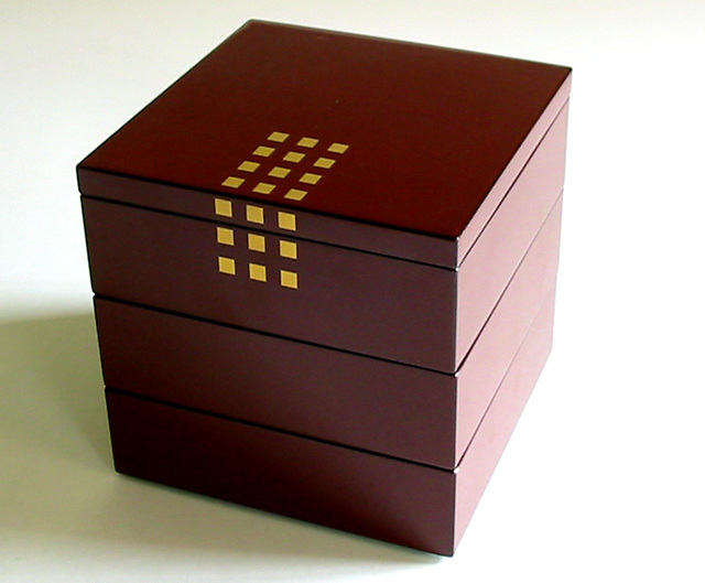 姫小重箱 街のあかり   漆塗りお重箱（製造中止）