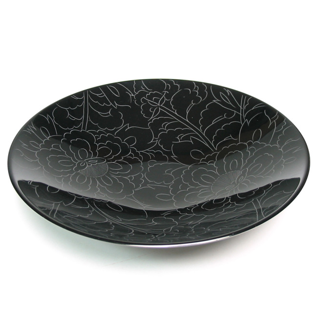 ボウル　牡丹彫　大