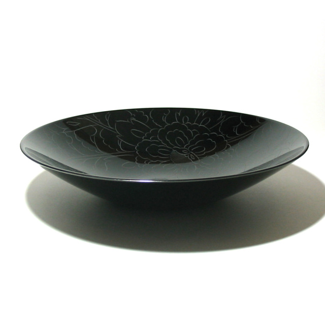 ボウル　牡丹彫　大