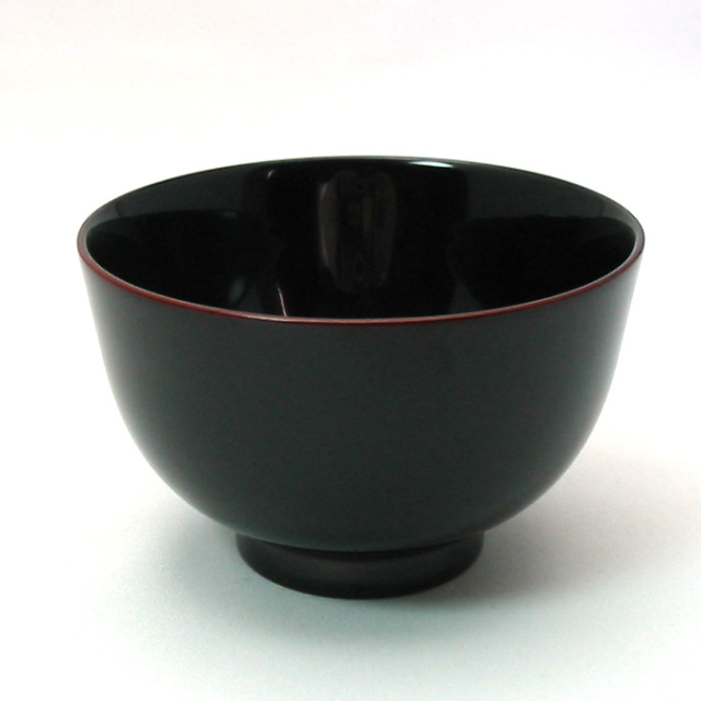 夫婦椀 紅白華 木製 漆塗り ペア 木のお椀・味噌汁椀 漆器の井助