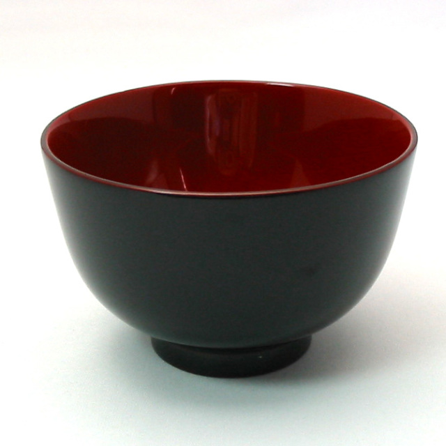 夫婦椀 紅白華 木製 漆塗り ペア 木のお椀・味噌汁椀 漆器の井助