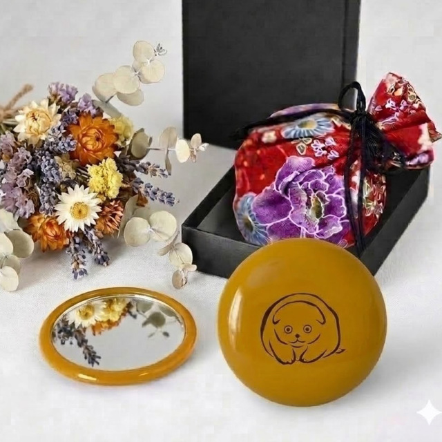 プチ手鏡 IRO-IRO 巾着袋付