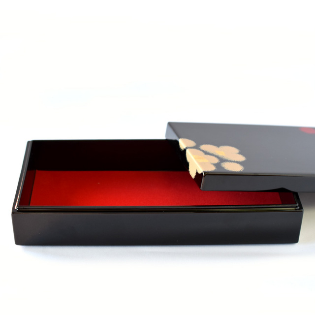 長手箱　紅白華