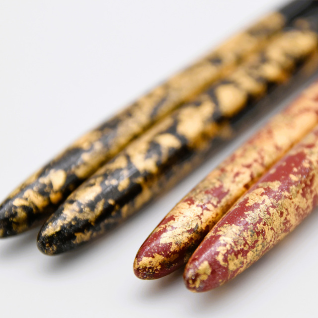 天丸箸　金箔ちらし