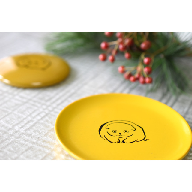 漆器豆皿　3種66点　木製　手描き　金蒔絵　訳あり　アンティーク　漆器 楽天市場】漆まめさら 芸艸堂木版画 動物柄シリーズ｜木製漆塗り