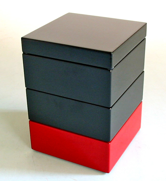 木曽塗4段重箱 器用 