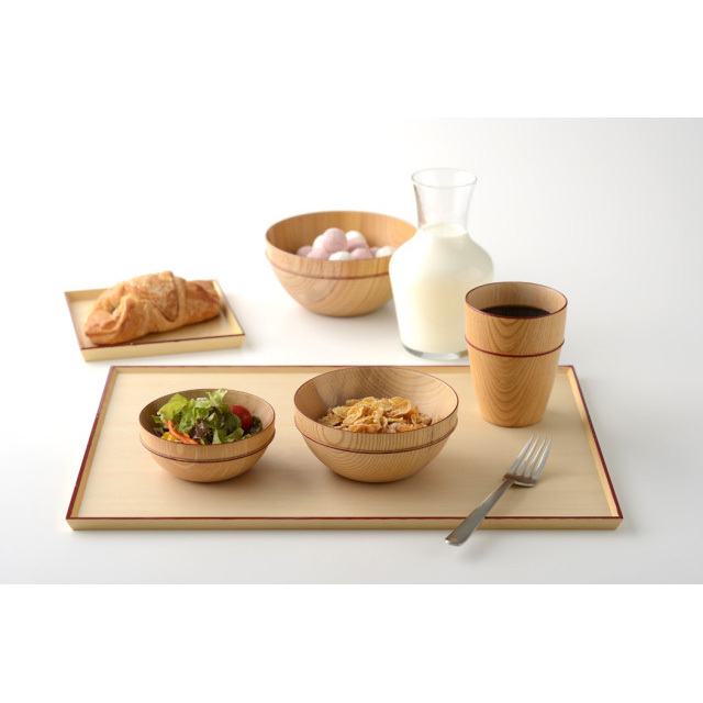 MOKU ボウル D 拭き漆 ｜木製の大鉢 サラダボウル どんぶり 麺鉢 漆器