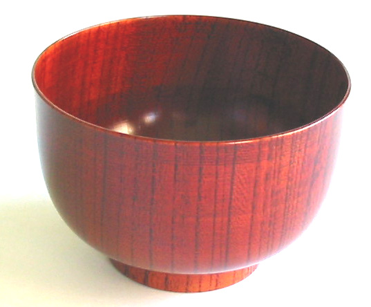 ぷっちり椀 欅  木製 漆塗り 木のお椀・味噌汁椀