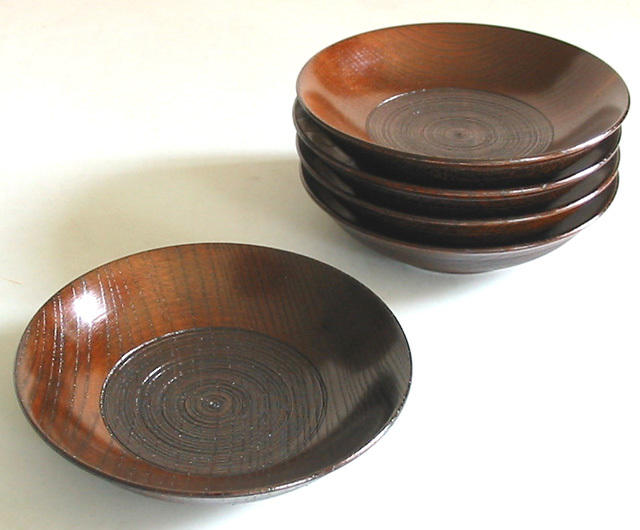 茶托 欅 平安   木製 漆塗り（製造中止）