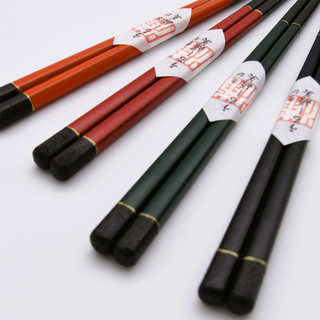 箸 うるし嵯美 赤/黒/緑/洗朱 【メール便可】 木製 漆塗り 漆器の井助