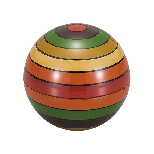 茶托 4.5 独楽文様 5枚セット 木製 漆塗り FC4-13 漆器の井助
