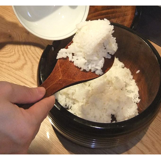 三人飯器 杓子付き 木製 漆塗り 蓋付き鉢（製造中止） 漆器の井助