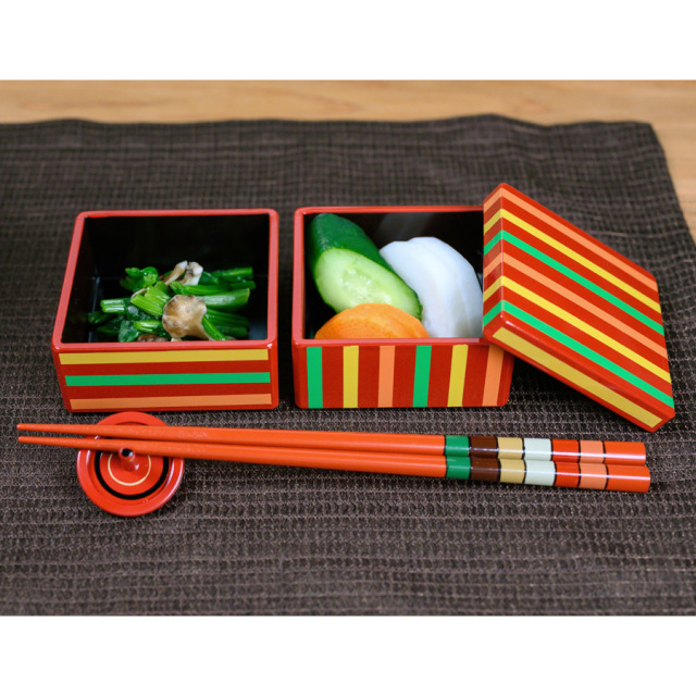 独楽文様盛り付け例