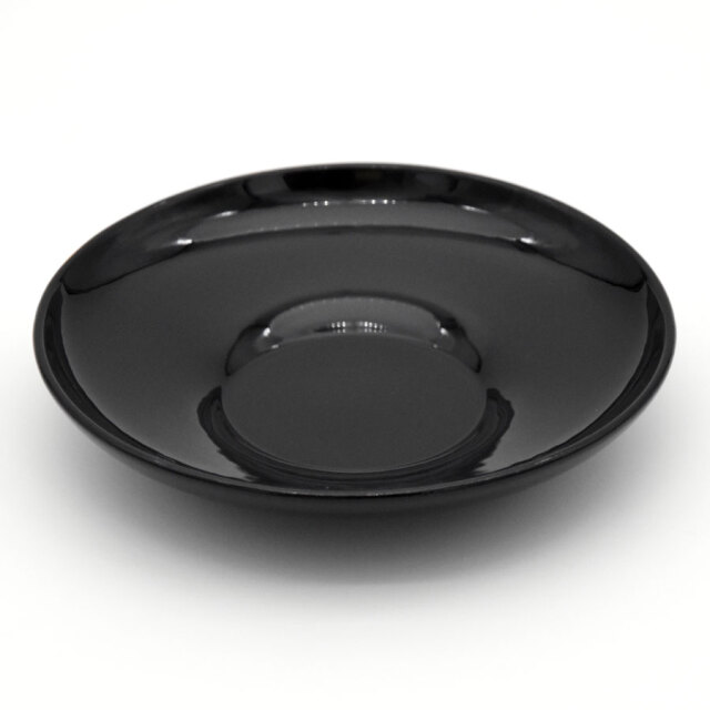 茶托 4.0 ダルマ型 黒 木製 漆塗り【製造中止】 漆器の井助