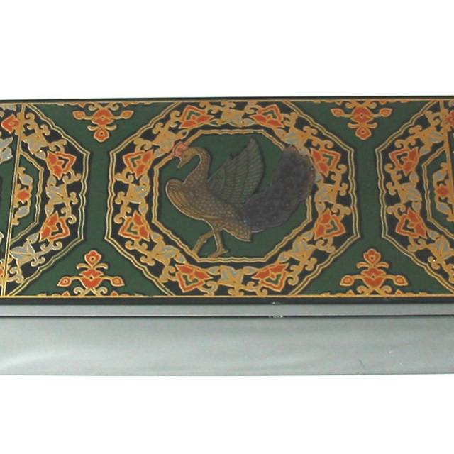 文房貝 小物入れ ジュエリーボックス凹凸金虎凰彫刻　インテリア　置物縁起物時代物 ジュエリーBOX 鳳凰 ジュエリーボックス・アクセサリーケース【製造