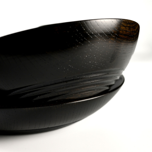 四つ椀　黒スリ