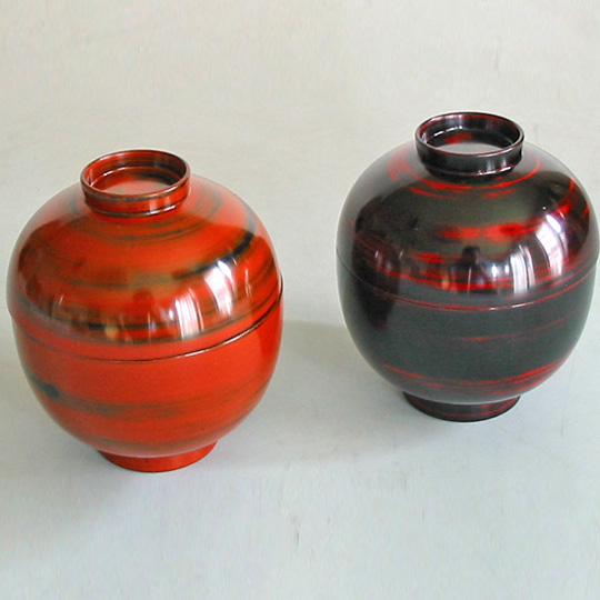 てまり椀 呂色   木製 漆塗り（製造中止）