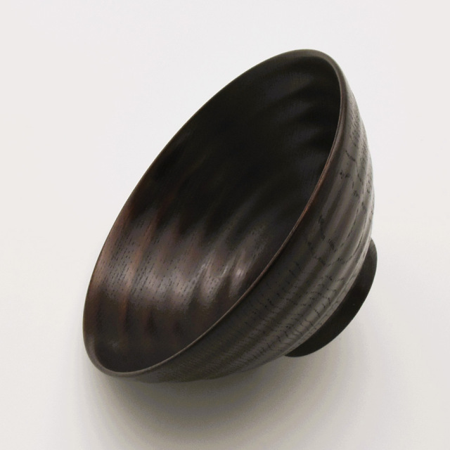 飯椀 波紋 摺漆
