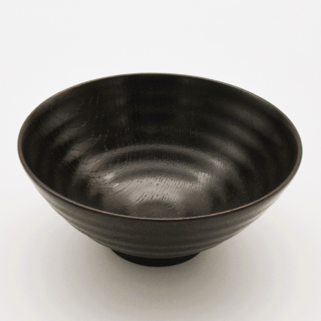 飯椀 波紋 摺漆
