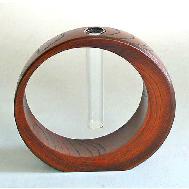 三日月一輪挿し 欅 大 木製 漆塗り 花生け 花器 花瓶【製造中止】 漆器