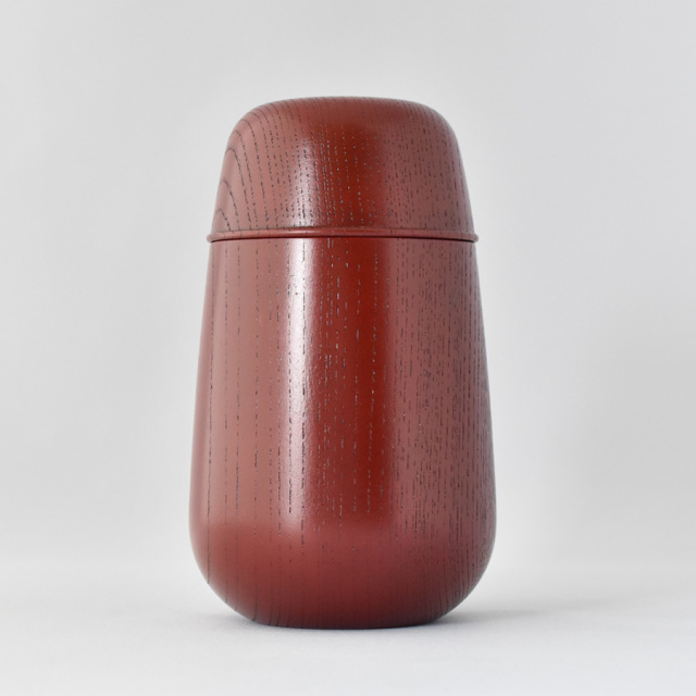 MOKU 茶筒　スリ漆