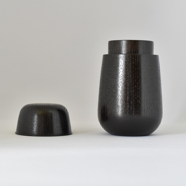 MOKU 茶筒　スリ漆