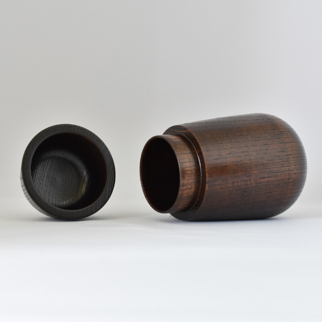 MOKU 茶筒　スリ漆