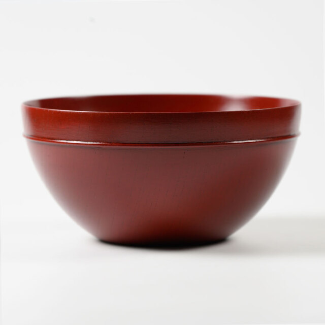漆塗り 黒と赤の浅いボウル MOKU ボウル D 赤スリ/黒スリ ｜木製の小鉢・珍味入れ 漆器の井助