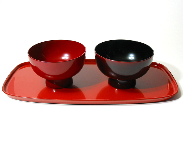 【未使用】漆器の井助 漆塗り お盆 トレー 小判盆 布目 大 木製 漆塗り トレー 漆器の井助