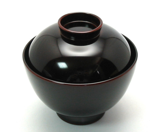 吸物椀 溜内黒 木製 漆塗り（製造中止） 漆器の井助