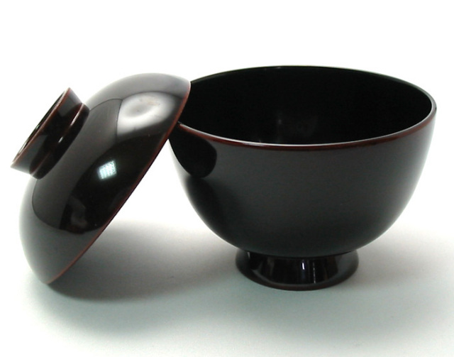 吸物椀 溜内黒 木製 漆塗り（製造中止） 漆器の井助