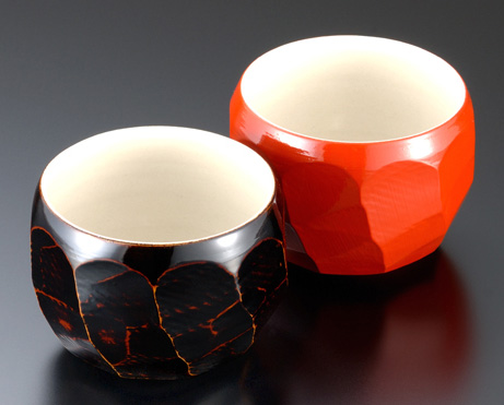 「漆から塗り」おまる 陶漆カフェボウル 漆塗り（製造中止） 漆器の井助