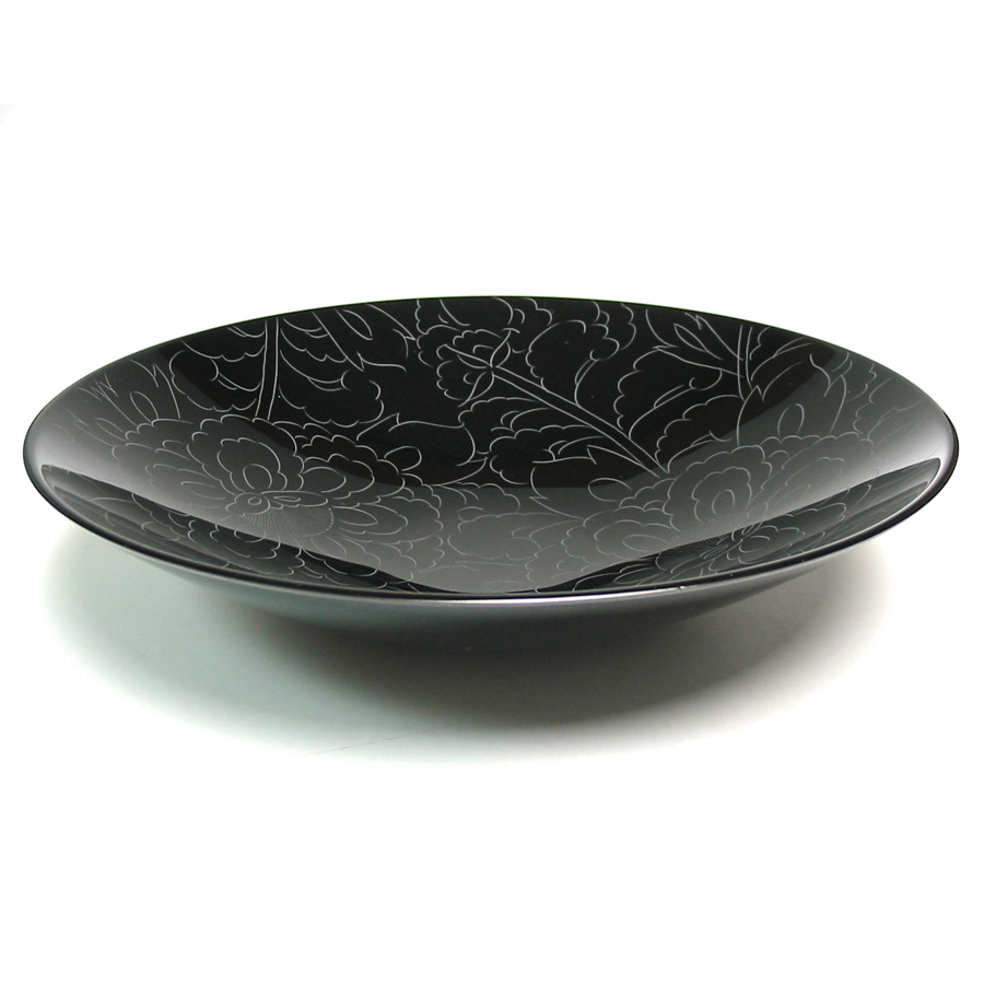 ボウル　牡丹彫　大