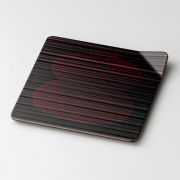 銘々皿 4.5 吹上 瓢箪白檀 5枚セット   木製　12-06306