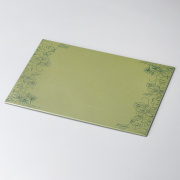 テーブルマット ハイビスカス 草色/象牙色/小豆色 ランチョンマット・折敷　12-09701/09703/09704