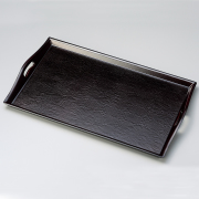 運び盆 花布目 乾漆   木製　12-10305