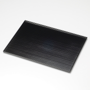 面取長角盆 13.0 黒 木製　12-11106