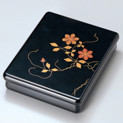 光琳文庫 鉄線 黒内梨地   漆塗り・木製　12-13102