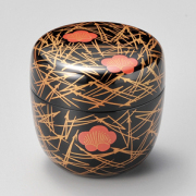 中棗 敷き松葉   漆塗り　12-16001