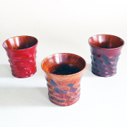 はつりカップ 欅 木製 漆塗り【製造中止】