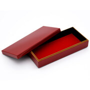 長手箱 青/赤　漆塗り ジュエリーケース