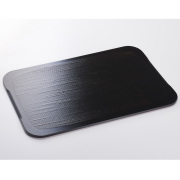 隅丸板膳 朱黒両面 木製 ランチョンマット