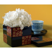 プリザーブドフラワー 花手毬 漆器セット