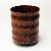 大きな湯呑み 欅 木製 漆塗り　FC11-2