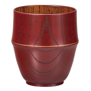 湯呑 段付金線 赤/黒/緑/洗朱/黄/青 木製 漆塗り　FC12-13/14/15/16/17/18