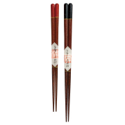 箸 うるし千筋 根来/曙 【メール便可】 木製 漆塗り　FC21-8/9
