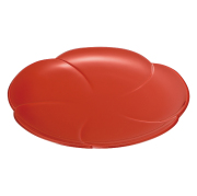 福梅皿 7.0 溜/朱 漆塗り　FC29-6/4