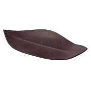 ほう葉皿 5枚セット 溜/緑　FC30-12/13